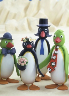 企鹅家族在婚礼现场